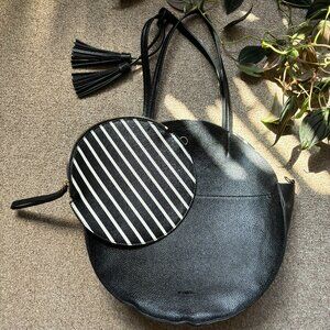 Anthropologie Remi/Reid Alison Circle Tote Black